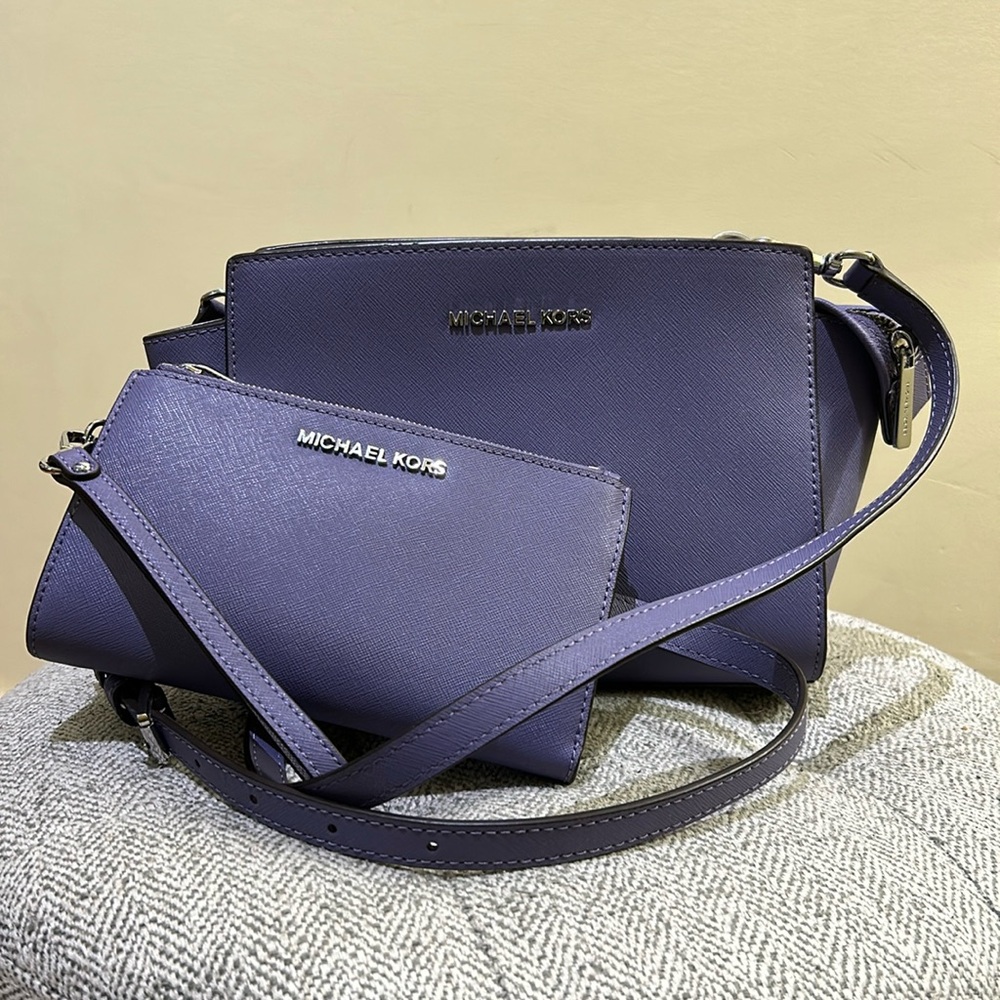Michael Kors Medium Selma Bag - Lavendar
